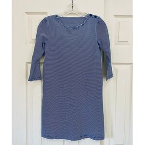 Girls Vineyard Vines Navy White Striped Dress